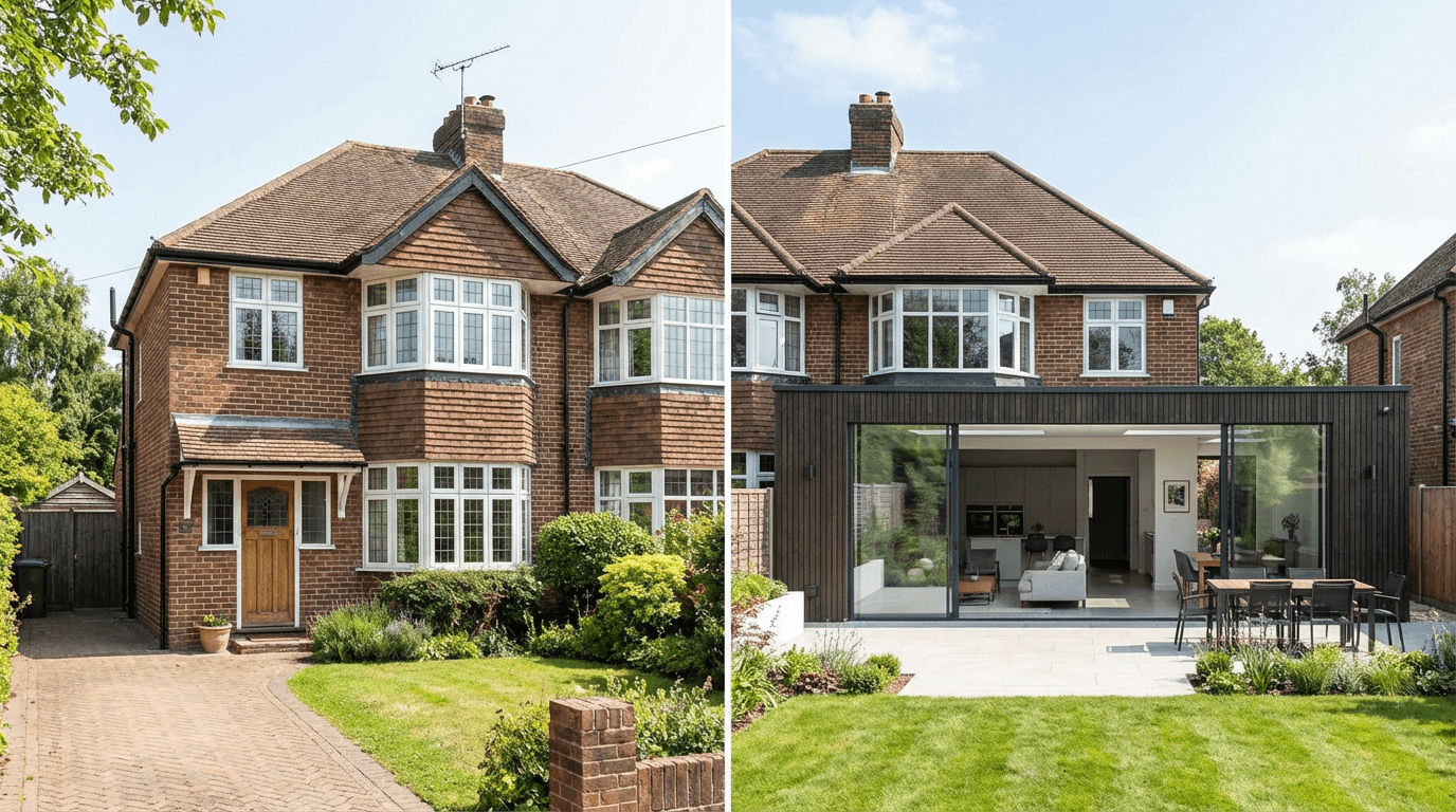 Insercion 3D para extensiones y renovaciones de viviendas