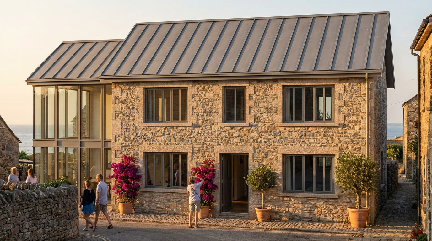 Insercion arquitectonica - renovacion de fachada